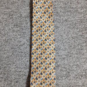 Ermenegildo Zegna Yellow Shiny Leaves Tie